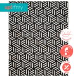 Black and White Geometric Rug