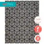 Black and White Geometric Rug
