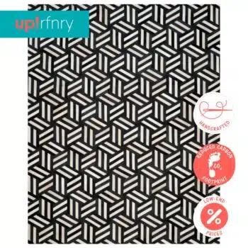 Black and White Geometric Rug