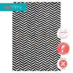 Black and White Cowhide Rug