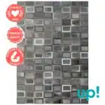 Gray Rectangles Rug