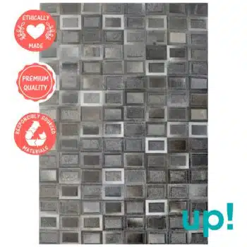 Gray Rectangles Rug