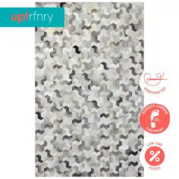 Grey Patchwork Rug