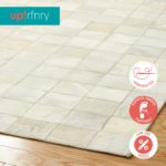 All White Patchwork Rug
