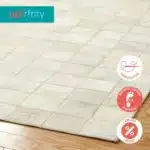 All White Patchwork Rug