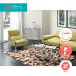 Contrasting Patchwork Rug
