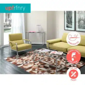 Contrasting Patchwork Rug