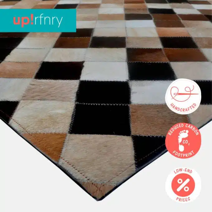Mosaic Cowhide Rug
