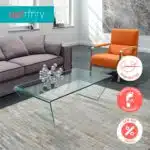 Neutral Stripe Cowhide Rug