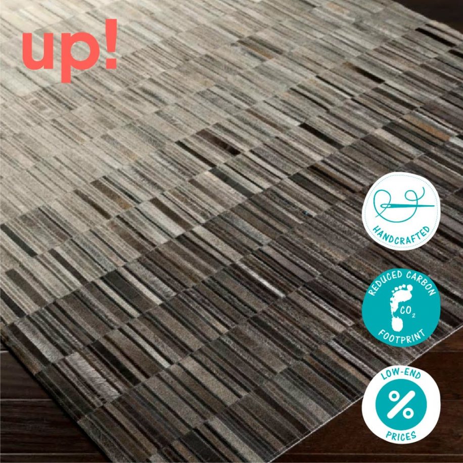 Fade Cowhide Rug Patchwork Rugs Upcycle Refinery Free Worldwide