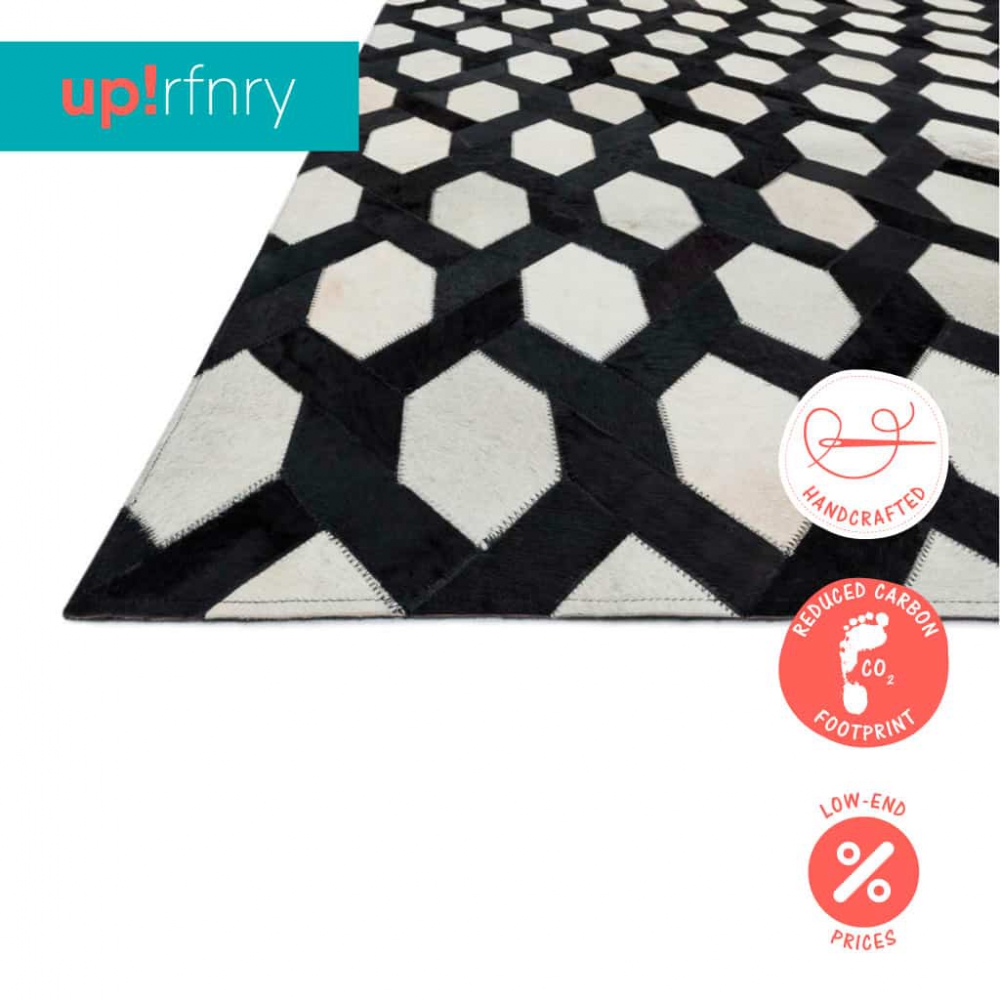 พรมหนังวัวลายสาน | Upcycle Refinery