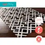 Geometric Cowhide Rug