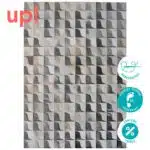 Gray Waves Cowhide Rug