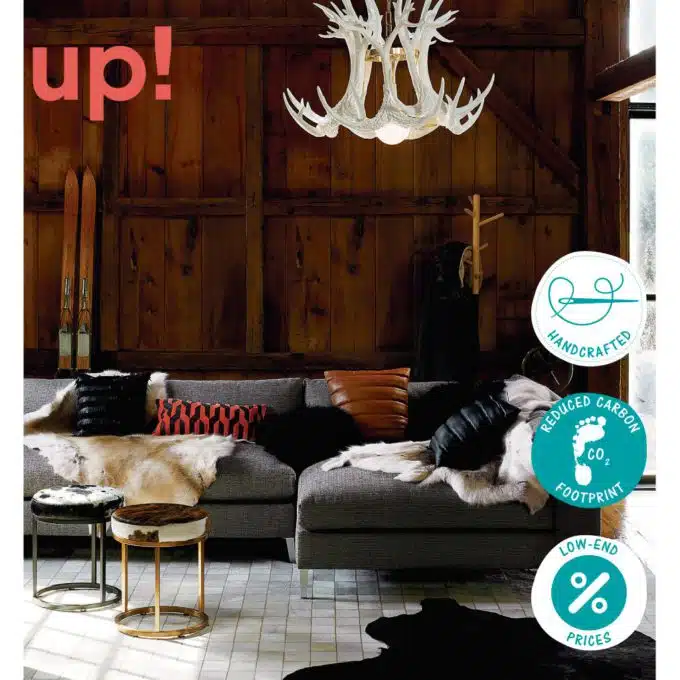 Clean Lined Cowhide Rug