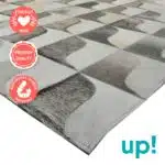 Gray Patchwork Rug
