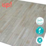 Linear Cowhide Patchwork Rug